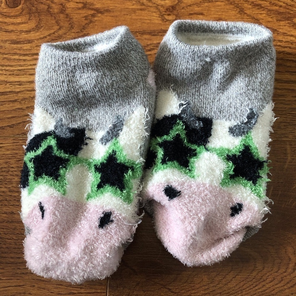 Tostie Winter double layer cow socks non slip